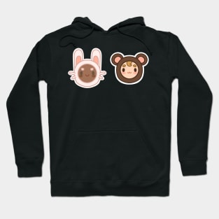 Bear and bunny Hoodie